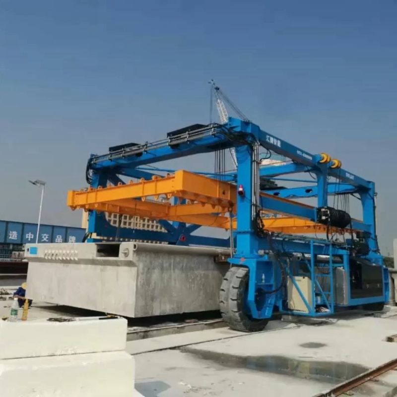 Productos móviles de Crane For Precast Concrete Construction del pórtico del cargo azul