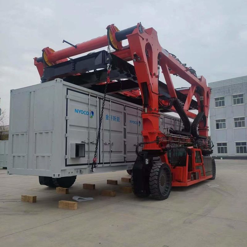 Vehículo de elevación del envase de SPEO, envase portuario anaranjado Crane Truck For Steel Factories